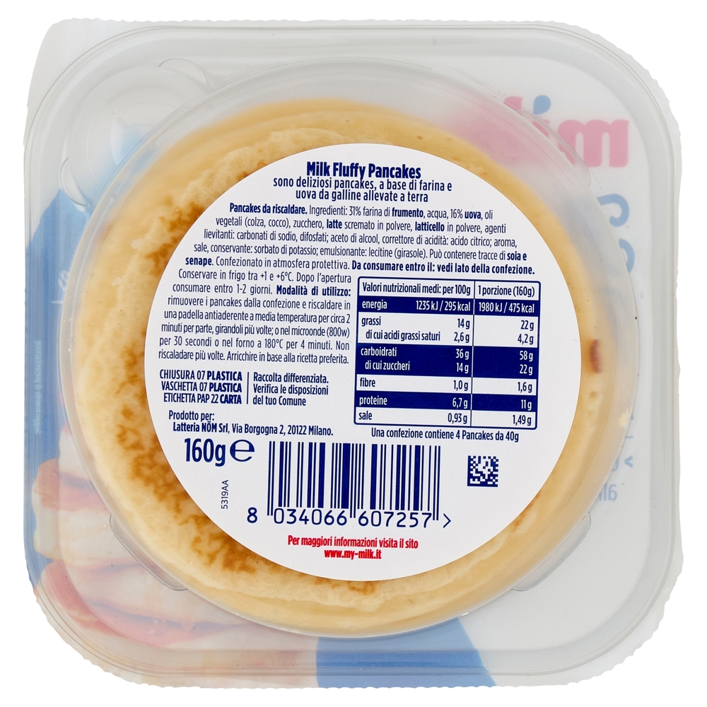 Milk Fluffy Pancakes 4 x 40 g